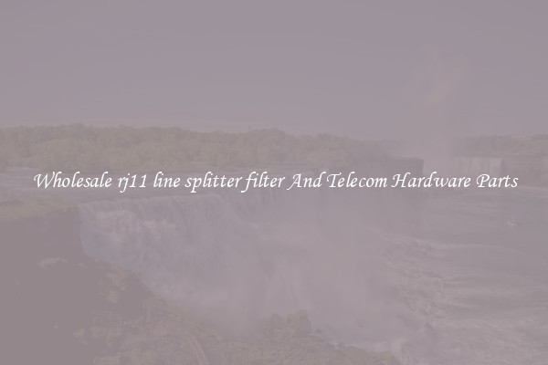 Wholesale rj11 line splitter filter And Telecom Hardware Parts