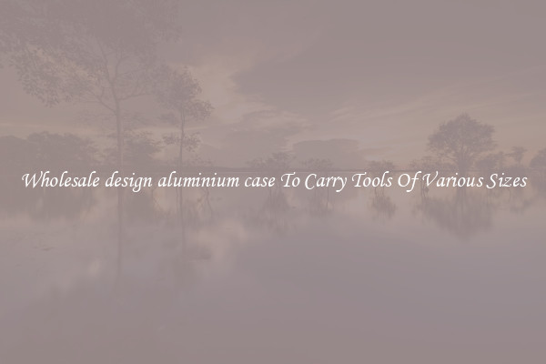 Wholesale design aluminium case To Carry Tools Of Various Sizes
