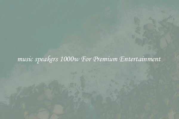music speakers 1000w For Premium Entertainment 