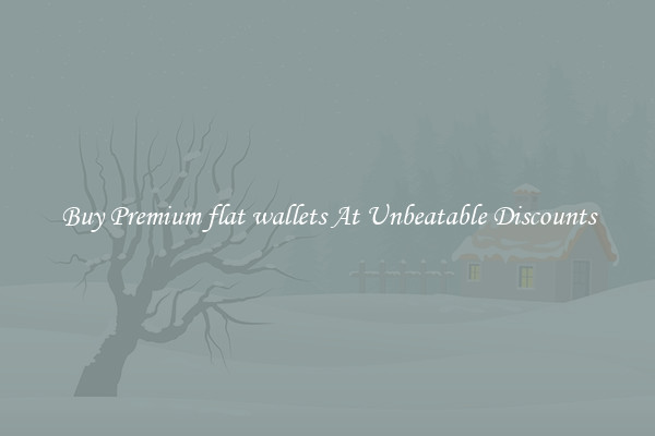 Buy Premium flat wallets At Unbeatable Discounts