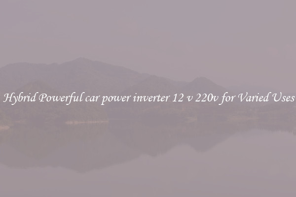 Hybrid Powerful car power inverter 12 v 220v for Varied Uses