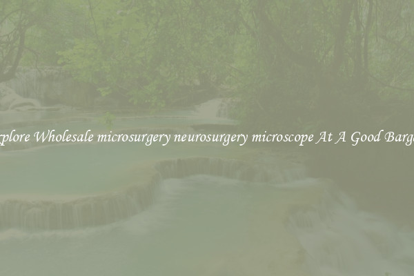 Explore Wholesale microsurgery neurosurgery microscope At A Good Bargain