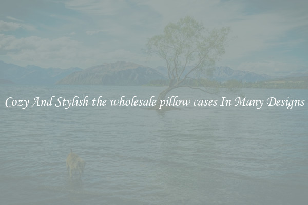 Cozy And Stylish the wholesale pillow cases In Many Designs