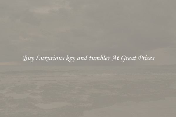 Buy Luxurious key and tumbler At Great Prices
