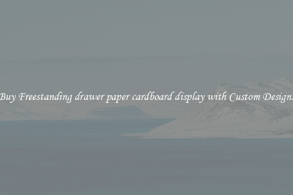 Buy Freestanding drawer paper cardboard display with Custom Designs