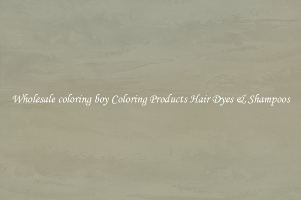 Wholesale coloring boy Coloring Products Hair Dyes & Shampoos