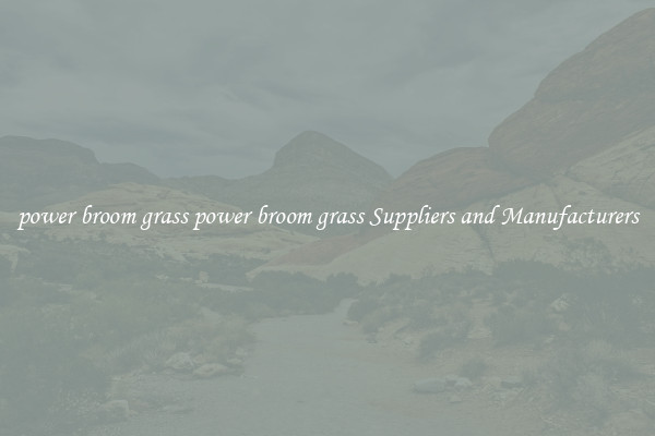 power broom grass power broom grass Suppliers and Manufacturers