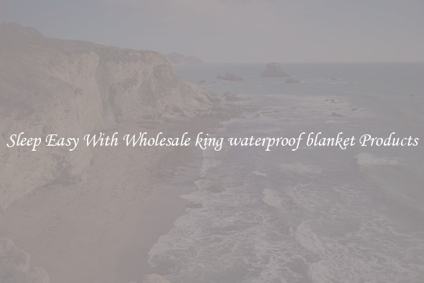 Sleep Easy With Wholesale king waterproof blanket Products