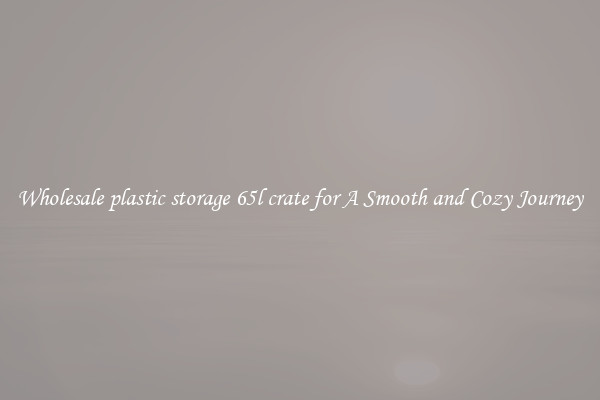 Wholesale plastic storage 65l crate for A Smooth and Cozy Journey