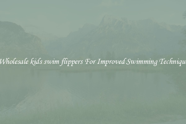 Wholesale kids swim flippers For Improved Swimming Technique